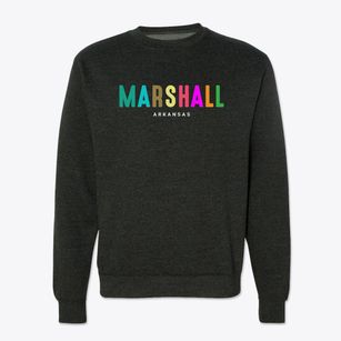 Marshall Arkansas Color Pop Crewneck Sweatshirt