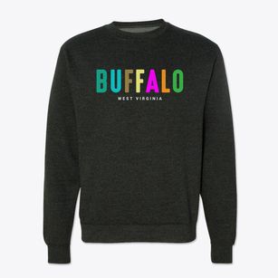 Buffalo West Virginia Color Pop Crewneck Sweatshirt