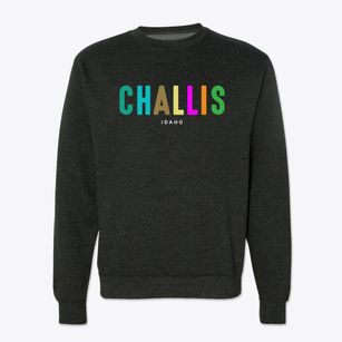 Challis Idaho Color Pop Crewneck Sweatshirt