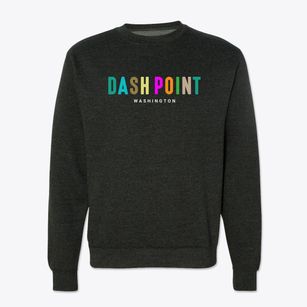 Dash Point Washington Color Pop Crewneck Sweatshirt