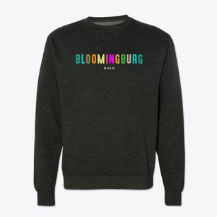Bloomingburg Ohio Color Pop Crewneck Sweatshirt