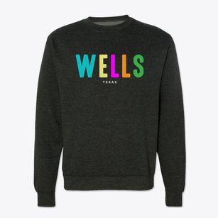 Wells Texas Color Pop Crewneck Sweatshirt