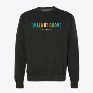 Walnut Grove Missouri Color Pop Crewneck Sweatshirt
