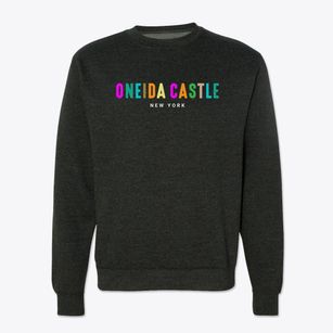 Oneida Castle New York Color Pop Crewneck Sweatshirt