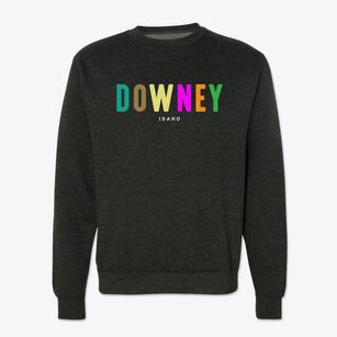 Downey Idaho Color Pop Crewneck Sweatshirt