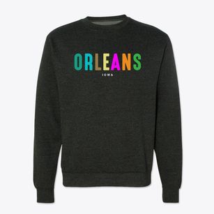 Orleans Iowa Color Pop Crewneck Sweatshirt