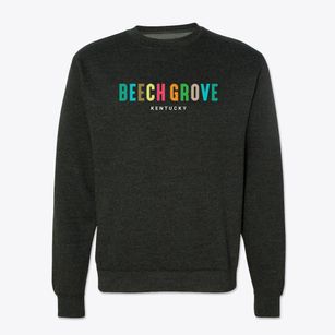 Beech Grove Kentucky Color Pop Crewneck Sweatshirt