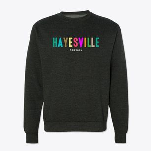 Hayesville Oregon Color Pop Crewneck Sweatshirt