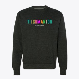 Tilghmanton Maryland Color Pop Crewneck Sweatshirt