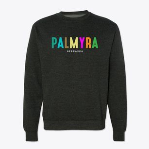 Palmyra Nebraska Color Pop Crewneck Sweatshirt