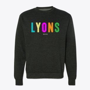 Lyons Ohio Color Pop Crewneck Sweatshirt