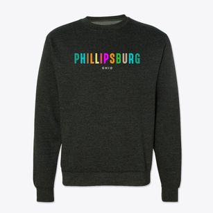 Phillipsburg Ohio Color Pop Crewneck Sweatshirt