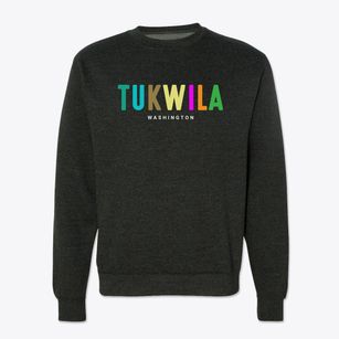 Tukwila Washington Color Pop Crewneck Sweatshirt