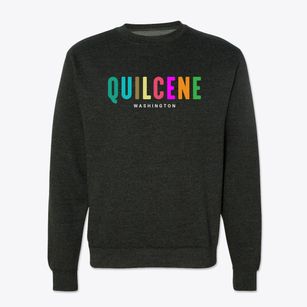 Quilcene Washington Color Pop Crewneck Sweatshirt