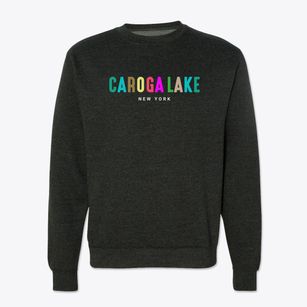 Caroga Lake New York Color Pop Crewneck Sweatshirt