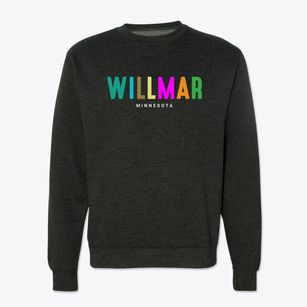 Willmar Minnesota Color Pop Crewneck Sweatshirt