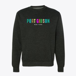 Port Gibson New York Color Pop Crewneck Sweatshirt