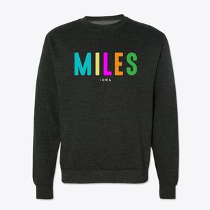 Miles Iowa Color Pop Crewneck Sweatshirt