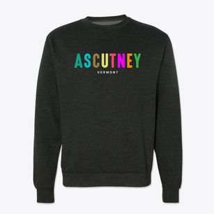 Ascutney Vermont Color Pop Crewneck Sweatshirt