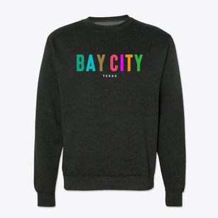 Bay City Texas Color Pop Crewneck Sweatshirt