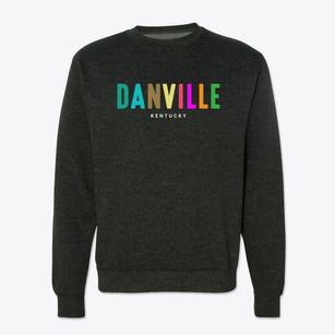 Danville Kentucky Color Pop Crewneck Sweatshirt
