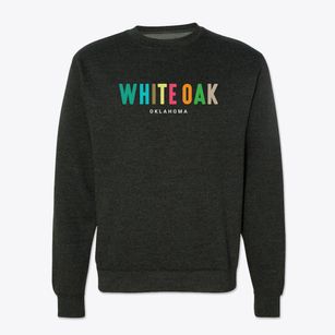 White Oak Oklahoma Color Pop Crewneck Sweatshirt
