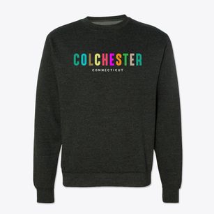 Colchester Connecticut Color Pop Crewneck Sweatshirt