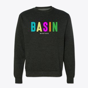 Basin Montana Color Pop Crewneck Sweatshirt