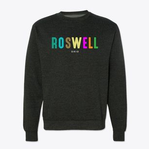 Roswell Ohio Color Pop Crewneck Sweatshirt