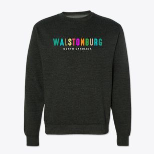 Walstonburg North Carolina Color Pop Crewneck Sweatshirt