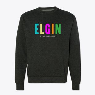 Elgin Pennsylvania Color Pop Crewneck Sweatshirt