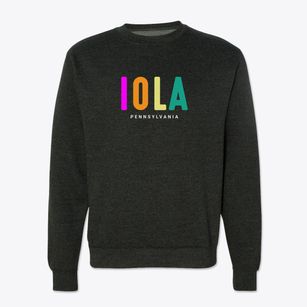 Iola Pennsylvania Color Pop Crewneck Sweatshirt