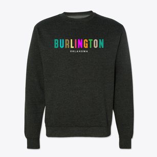 Burlington Oklahoma Color Pop Crewneck Sweatshirt