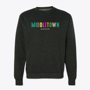 Middletown Missouri Color Pop Crewneck Sweatshirt