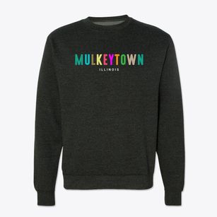 Mulkeytown Illinois Color Pop Crewneck Sweatshirt