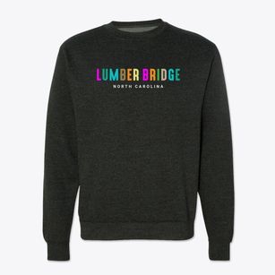 Lumber Bridge North Carolina Color Pop Crewneck Sweatshirt