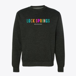 Lock Springs Missouri Color Pop Crewneck Sweatshirt