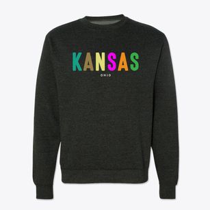Kansas Ohio Color Pop Crewneck Sweatshirt
