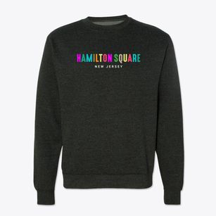 Hamilton Square New Jersey Color Pop Crewneck Sweatshirt
