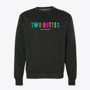 Two Buttes Colorado Color Pop Crewneck Sweatshirt