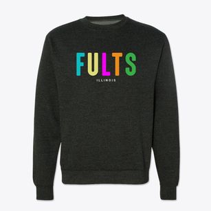 Fults Illinois Color Pop Crewneck Sweatshirt