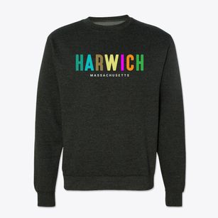 Harwich Massachusetts Color Pop Crewneck Sweatshirt