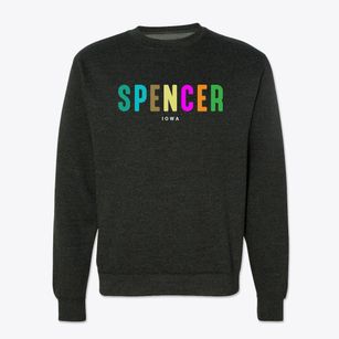 Spencer Iowa Color Pop Crewneck Sweatshirt