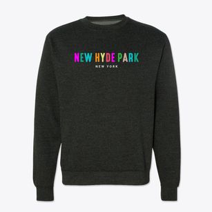New Hyde Park New York Color Pop Crewneck Sweatshirt