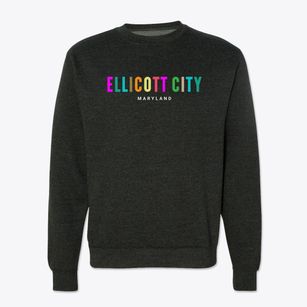 Ellicott City Maryland Color Pop Crewneck Sweatshirt