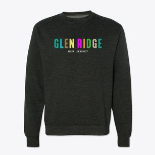 Glen Ridge New Jersey Color Pop Crewneck Sweatshirt