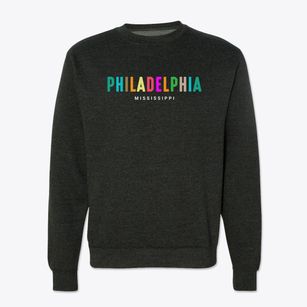 Philadelphia Mississippi Color Pop Crewneck Sweatshirt