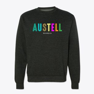 Austell Georgia Color Pop Crewneck Sweatshirt