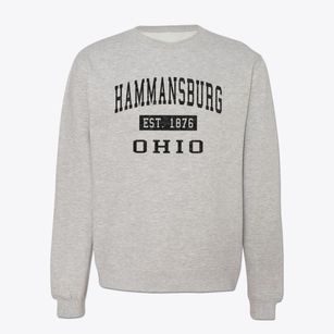 Hammansburg Ohio Classic Established Crewneck Sweatshirt