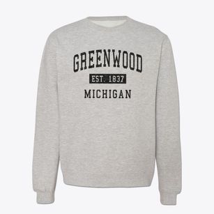 Greenwood Michigan Classic Established Crewneck Sweatshirt